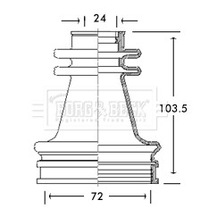 фото thumb №1, Захист шарнір kpl renault - inner bcb2638