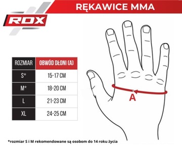 RDX Rękawice do MMA grapplingowe GGRF-12 Niebieskie M