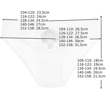 3 трусика для ДЕВОЧЕК, хлопковые трусики MORAJ 140-146