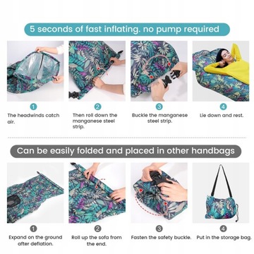 НАДУВНОЙ ПЛАВАЮЩИЙ ДИВАН LAZY BAG ПЛЯЖНАЯ КРОВАТЬ