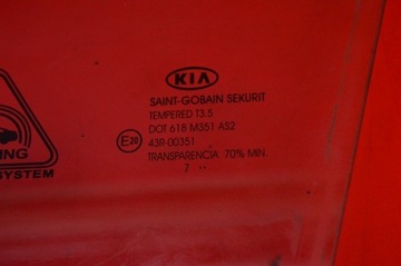 БОКОВОЕ СТЕКЛО ЛЕВОЕ ПЕРЕДНЕЕ KIA CEED 1 I PRO HB 3D 08R