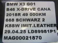 фото thumb №12, Bmw x3 g01 51127488232 7488232 планка пороговая правая порог правые накладка led