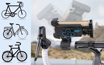 MOCNY UCHWYT ROWEROWY NA TELEFON MOTOCYKL KIEROWNICĘ HULAJNOGĘ+Klucz 18w1