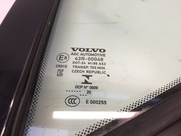 фото thumb №2, Volvo xc40 2020 стекло дверь левый зад треугольник малый