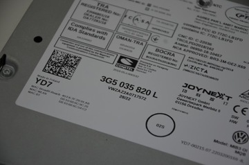 фото thumb №9, Vw arteon fl новий зчитувач навігація мультимедіа дисплей mib3 3g5035820l