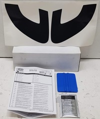 фото thumb №1, Kia rio iii 2011- наклейка дзеркал білий sport racing 1w430ade00bl