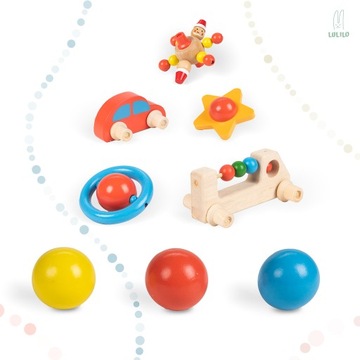 ДЕРЕВЯННАЯ ПОЛКА ДЛЯ ШАРОВ MONTESSORI IRI 70см