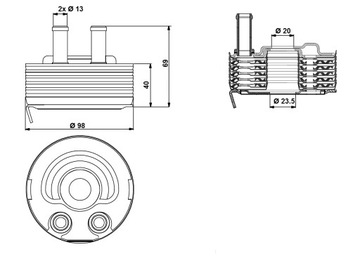 фото thumb №16, Радіаторів масла nrf 31184 213055m301