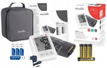МОНИТОР АРТЕРИАЛЬНОГО ДАВЛЕНИЯ MICROLIFE BP B3 + БЛОК ПИТАНИЯ + 8 БАТАРЕИ
