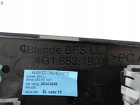 фото thumb №7, Audi a6 4g1 c7 10-18 рестайлинг планка dekor w капот дерево jesion mat aj3