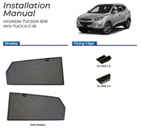 фото thumb №13, Шторки боковые hyundai tucson 15-18 защитные накладки ролеты солнцезащитный