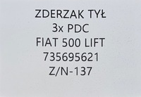 фото thumb №10, Оригінальний бампер задня fiat 500 lift 2015-2024 , 3x pdc , 735695621