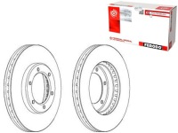 фото thumb №1, Тормозные диски тормозные 2szt toyota hiace iv 2.4-2.7 08.8