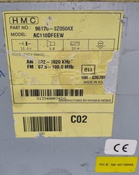 фото thumb №7, Радио cd mp3 bluetooth hyundai i40 96170-3z0504x