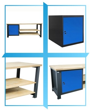 STÓŁ WARSZTATOWY solidny 210x68x83cm Do Garażu, Do Warsztatu, P-2151