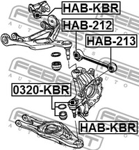 фото thumb №3, Втулка тяга поперечний задня do honda legend iv