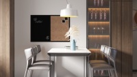 Доска COMBI пробковая магнитная черная 90x60 см
