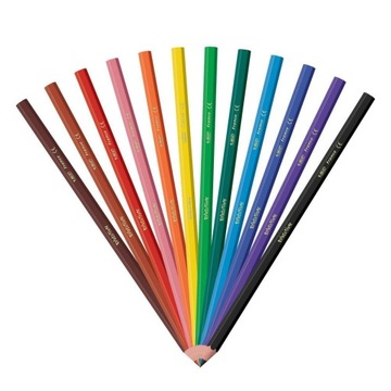 BIC KIDS EVOLUTION ECO БЕЗ ДРЕВЕСИНЫ КАРАНДАШИ ДЛЯ ДЕТЕЙ, 24 ЦВЕТА