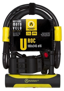 Застежка AUVRAY U-LOCK U-ROC с веревкой 100см - 180 х 245мм, диам. штифт 14 мм