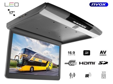 РАСШИРЯЕМЫЙ АВТОМОБИЛЬНЫЙ МОНИТОР 17 ДЮЙМОВ, 12 В, USB AV