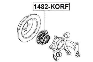 фото thumb №2, Ступица передняя ssang yong new actyon korando c 2010-2013 febest
