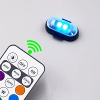 4x бездротові stroboskopowe led rgb світло 8 кольорів до автомобіля мотоцикла Оригінал, фото thumb