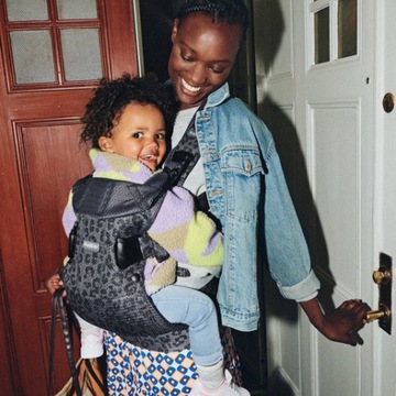 BABYBJORN ONE AIR CARRIER 3D MESH до 15 кг серый Леопардовые пятна