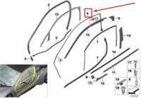 Bmw i8 i12 прокладка рами дах правий 51217312984 7312984 в Україні, фото thumb