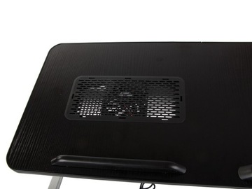 STOLIK POD LAPTOPA SKŁADANY DO ŁÓŻKA STÓŁ PODKŁADKA CHŁODZĄCA WENTYLATOR