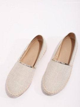 G55H07 КЛАССИЧЕСКИЕ ЭСПАДРИЛЬИ НА ПЛОСКОЙ ПЛОСКОЙ ПЛОСКОЙ ПЛОСКОЙ МОЩНОСТИ SHEIN BEIGE 39