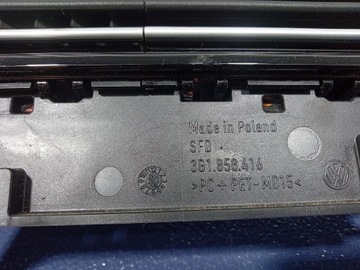 фото thumb №6, Vw passat b8 14- решітка повітропровід dekor панелі годинник 3g1858416f