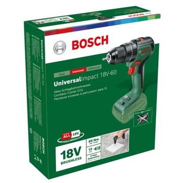 УНИВЕРСАЛЬНЫЙ УДАРНЫЙ УДАРНЫЙ шуруповёрт 18V 60Нм BOSCH