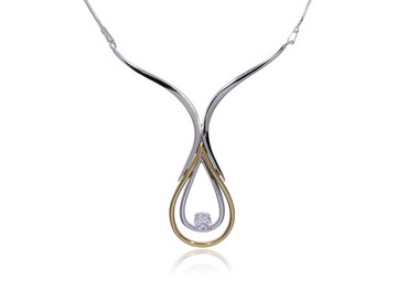 Серебряное колье* свадебное колье свадебный подарок LgSN592