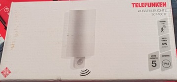 НАСТЕННЫЙ СВЕТИЛЬНИК НАРУЖНЫЙ датчик движения 7м, 4000К 6Вт LED