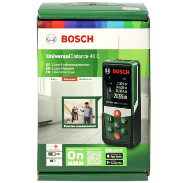 УНИВЕРСАЛЬНЫЙ ЛАЗЕРНЫЙ ДАЛЬНОМЕР PLR 40 C BOSCH дальность 40 метров