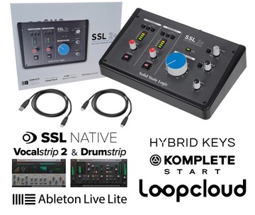 Аудиоинтерфейс Solid State Logic SSL 2+ + пакет программного обеспечения