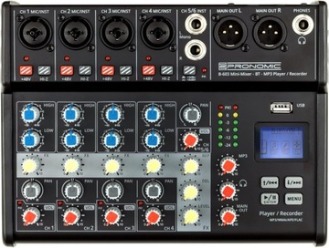 Аудиомикшер Pronomic B-603, Bluetooth, USB, DJ, консоль, фантом