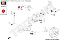 фото thumb №12, Tedgum 00508529 резиновый элемент стабилизатора перед opel