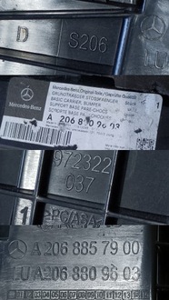 фото thumb №9, Mercedes w206 направляющая кронштейн кронштейн бампера задняя a2068809603