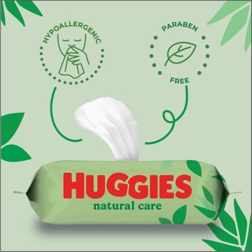 Влажные салфетки HUGGIES Natural Care 6х56 шт.