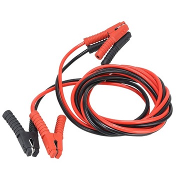 KABEL ROZRUSZNIKOWY SAMOCHODU CZARNY I CZERWONY KABEL ROZRUSZNIKOWY SAMOCHÓD AKUMULATOROWY