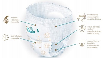 Dada PANTS размер 6 Трусики-подгузники ВСЕГО 96 шт.