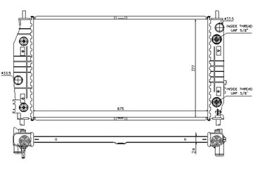 фото thumb №12, Радиаторов двигателя chevrolet lhs 98- 2.7 i v6 24v