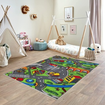 Ковровые Дороги Деревенские Улицы Город Фермы Машины 200x350