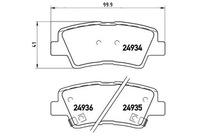 фото thumb №1, Brembo гальмівні колодки гальмівні kia soul 09- задня brembo