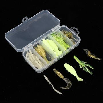 30 шт. Мягкие рыболовные приманки Worm Shad.