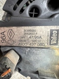 Генератор renault clio 2 1.2 16v 7700437090 sg9b035 2542422a в Украине, фото thumb