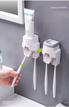 Автоматический дозатор зубной пасты Креативное настенное крепление и маленькая зубная щетка