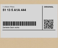 фото thumb №1, Молдинг декоративная крыша правая bmw 2 u06 active tourer