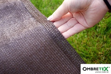 ТЕНЕВАЯ СЕТКА ВЯЗАННАЯ ДЛЯ ЗАБОРА КОРИЧНЕВАЯ УФ 1,7х20м 95% 200г